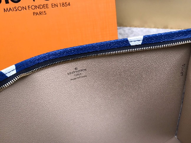 Louis Vuitton LV Monogram TOILET POUCH XL M68137 Blue - Click Image to Close